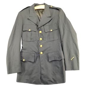 U.S. Army Men's Serge Green Coat Class 3 Type III Size 39L Dress Jacket Military
